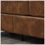 Canapé en bois d'eucalyptus avec rangement caché 3 tiroirs H 79 po x l 32,3 po x H 35 po HDF Store
