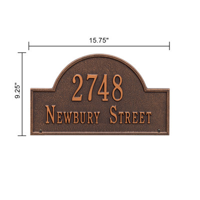 2-Line Lawn Address Sign
