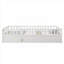 Lit plateforme simple pour enfants Montessori, structure en bois de pin massif, cadre de lit blanc avec barrière de sécurité-910466093