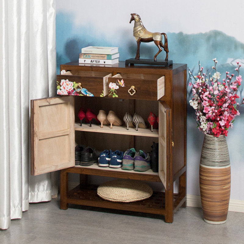 Armoire à chaussures en bois camphre