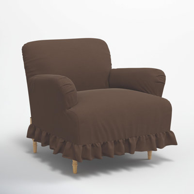 Elle Ruffle Slipcover Armchair