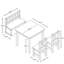 Louann 27cm Drafting Table Chair Set-1282385552