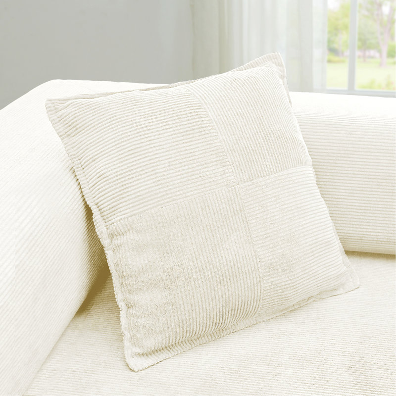 Canapé modulaire modulaire avec assise profonde, Beige