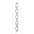 Metal Slim Stacked Chain 5 Layer Room Wall Mirror with Tear Drop Pattern and Foil Detailing-205308502