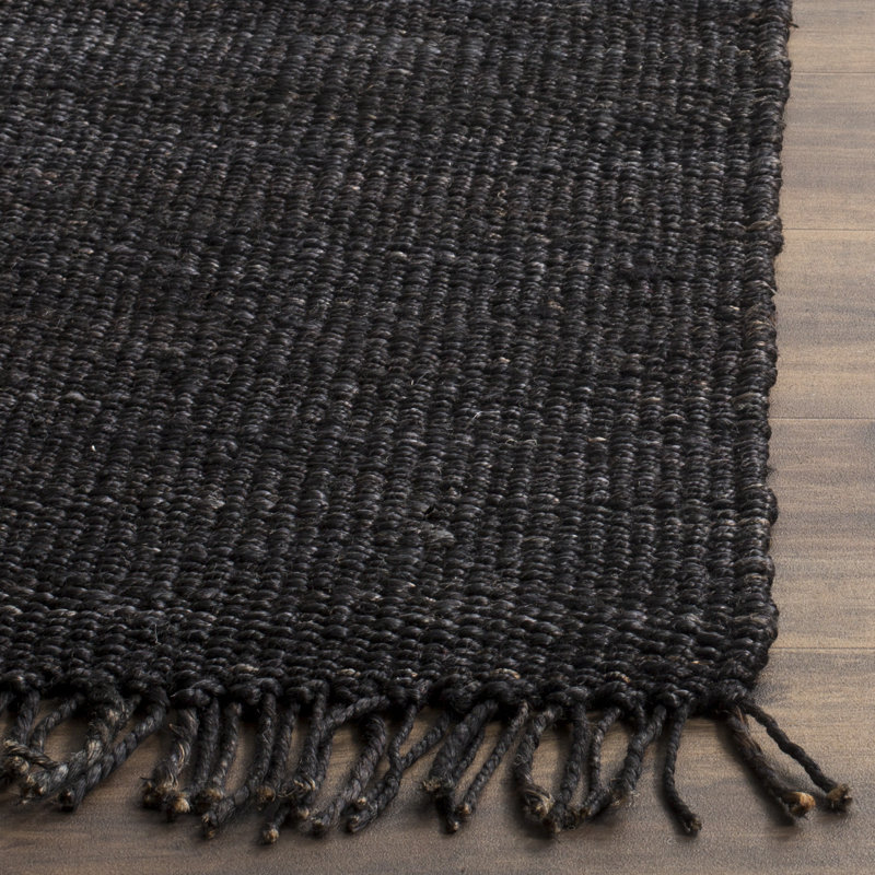 Fitzwater Natural Fiber Hand Woven Jute Solid Color Rug, Runner 2'6" x 14'