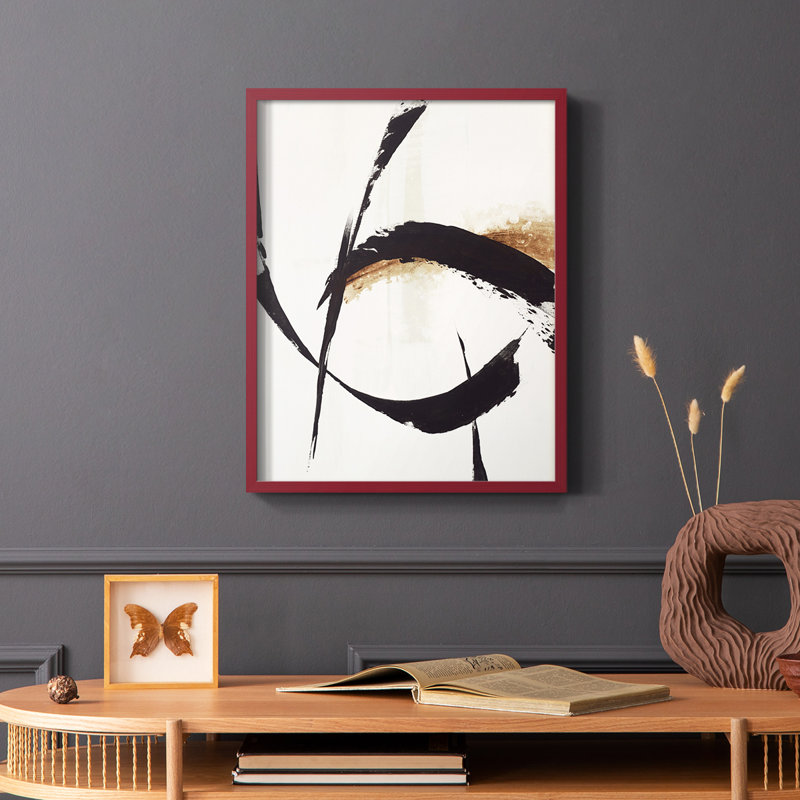 High Style I, reproduction encadrée - bois massif, Rouge, H 10 po x l 8 po