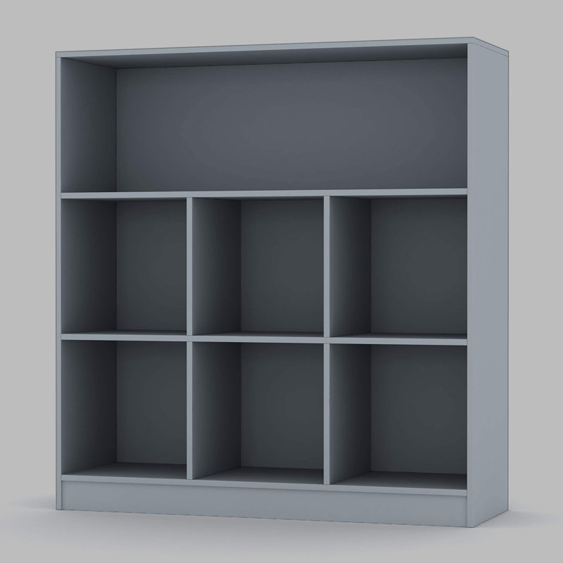 Thorntown 94 cm H x 88 cm W Cube Bookcase, Grey