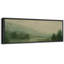 «Misty Green River Landscape with Flocking Birds in Atmosp boule», reproduction d'art sur toile encadrée-126615706-126615708