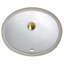 Glazed Bottom Small Undermount Ceramic Sink