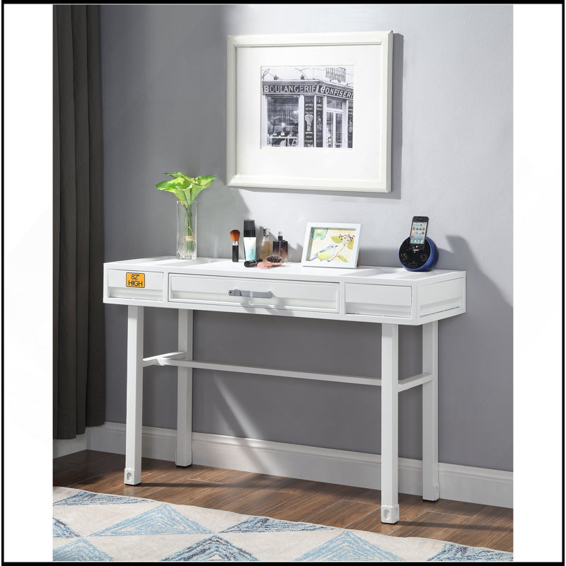 Bureau de coiffeuse Cargo, Blanc