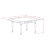 Monza Modern Kitchen Table - a Rectangle Dining Table Top with Dropleaf & Stylish Legs, Buttermilk & Cherry-1920886148