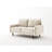 Anacapa 58" Velvet Round Arm Sofa Loveseat-813055284