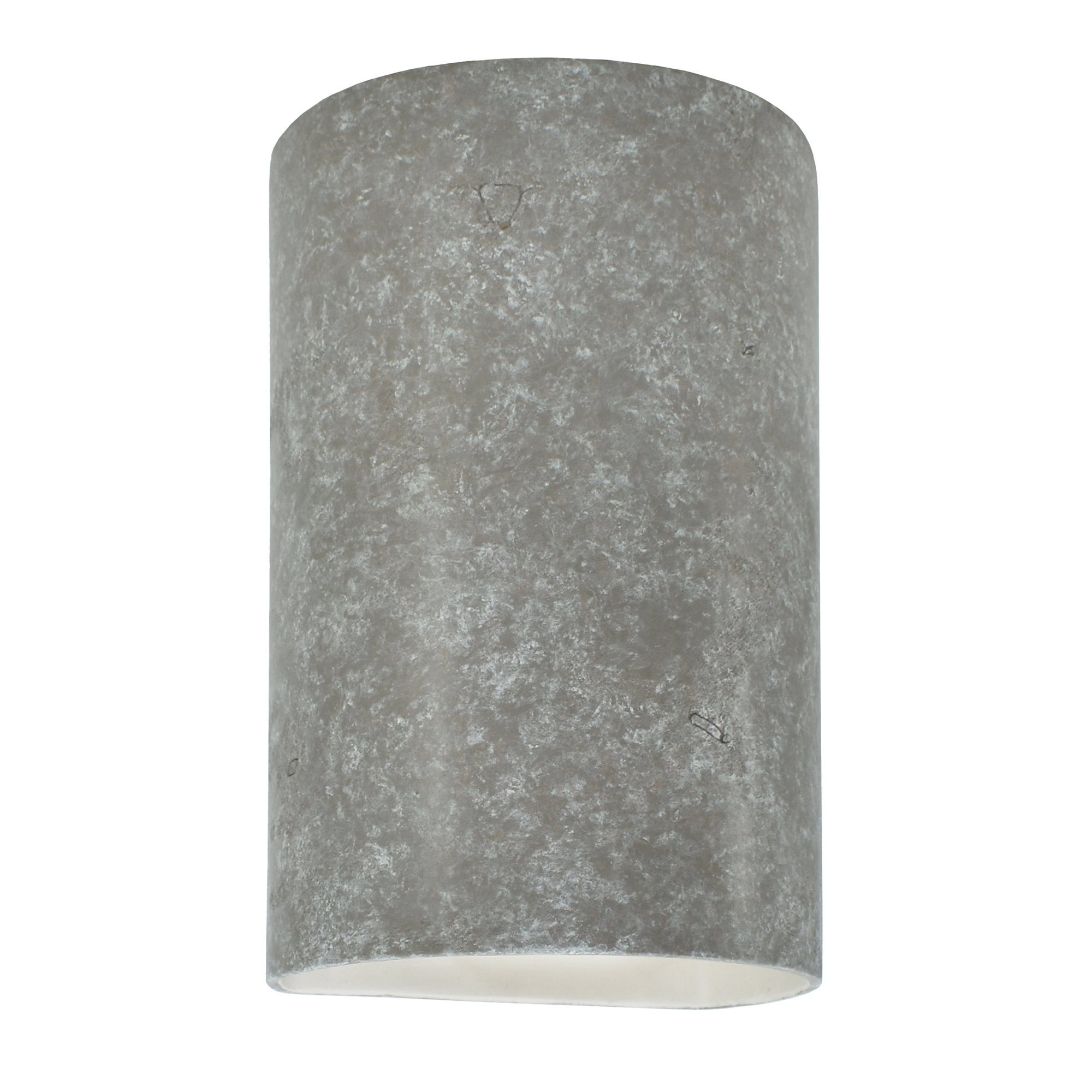 Pacursa Ceramic Dimmable Flush Mounted Sconce, 9.5" H x 5.75" W x 4.5" D, Carrara Marble, Incandescent (Not included)