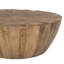 Table basse ronde de salon en bois de manguier brun, 36 po x 36 po x 13 po-135590245-135590246