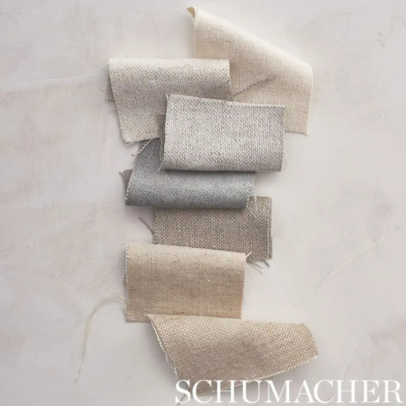 Franco Linen-Blend Chenille Fabric, Ivory