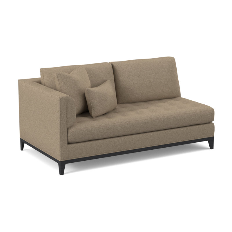 Paramount Upholstered Sectional Symmetrical, Espresso, Elise Flax
