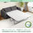 4 Inch Gel Green Tea Memory Foam Mattress Topper - Full/Queen Size, Breathable Jacquard Cover With Anti-Slip Bottom, Pressure-Relieving & High-Density Support For Optimal Sleep Comfort-121595032