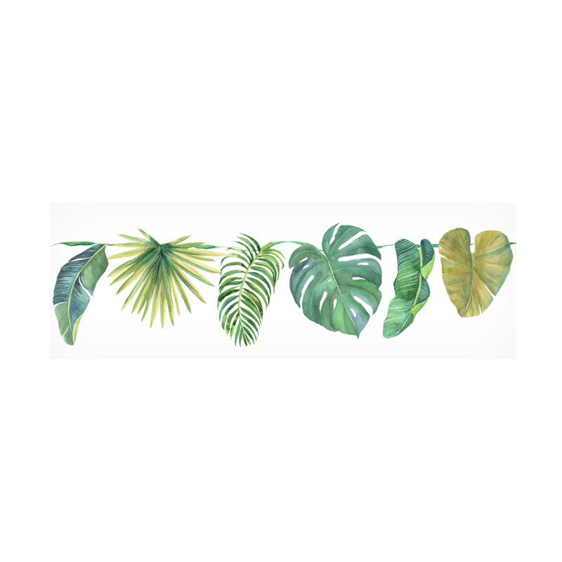 Arshan Tropical Beauty B by Jean Plout, H 10 po x l 32 po x P 2 po