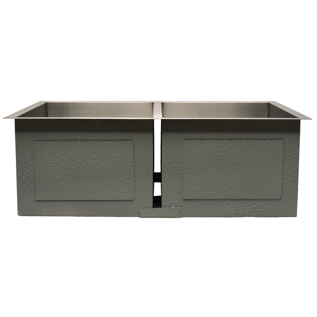 30'' L Undermount Double Bowl Stainless Steel Kitchen Sink Alpha International