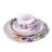 Summer Aquarelle Bone China Dinnerware Set 20 Piece - Service for 4