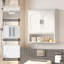 Armoire de salle de bain murale blanche-1491715491