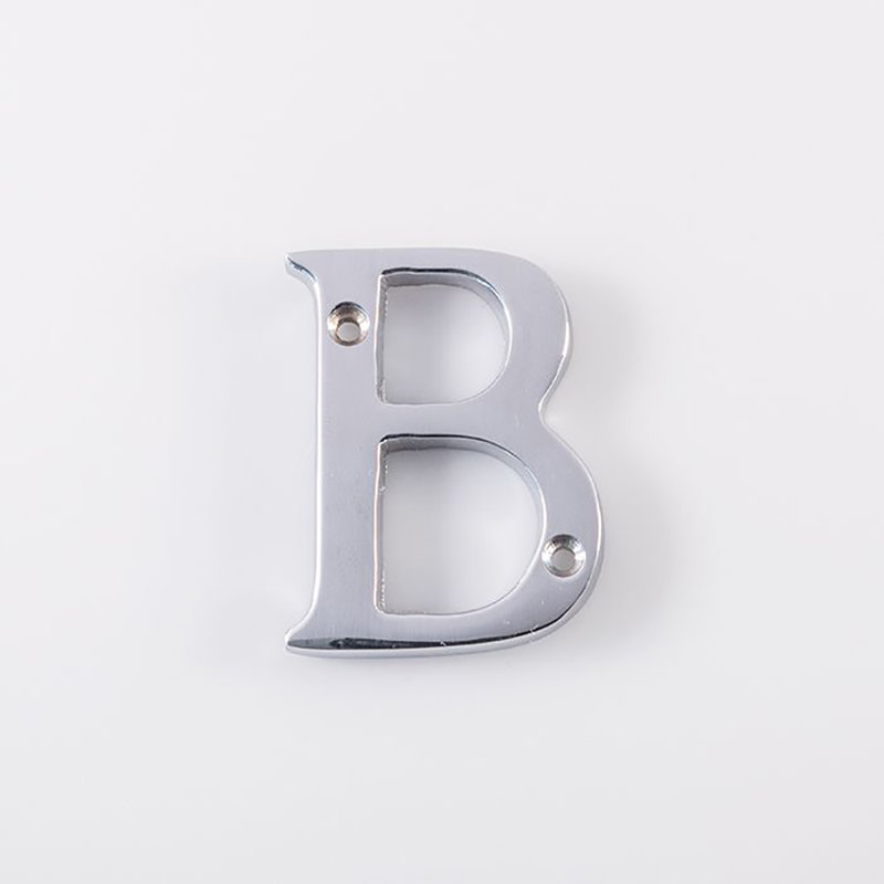 Buckland Numeral Face Door Accessory, Satin Chrome
