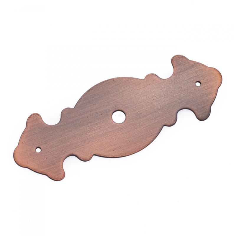 Contre-plaque de bouton décoratif à un trou BP Series, Distressed Copper
