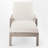 Outdoor Solid Wood Chaise Lounge With Cushion-92941315