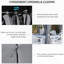 Pavillon de jardin extérieur 13 pi x 10 pi, gris Auvent, structure en acier, 6 parois latérales. Protection pour jardin, pelouse, cour et terrasse - Gris - Portant - Auvent