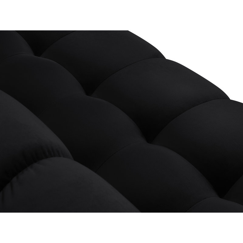 Adoraim 5 Seater Corner Sofa , Gold, Left Hand Facing, Black