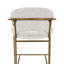 Tabouret de comptoir rembourré Genie, gris perle