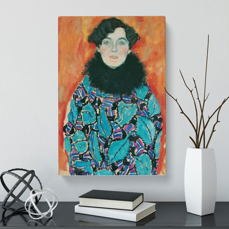 Johanna Staude by Gustav Klimt - Wrapped Canvas, 50cm H x 35cm W x 3cm D