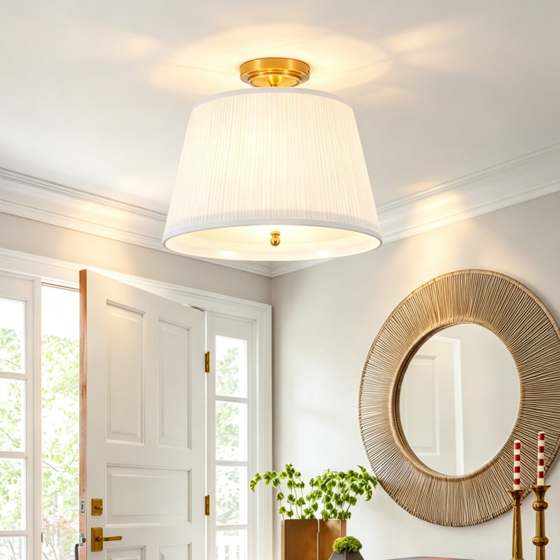 Plafonnier semi-encastré 2 lumières
