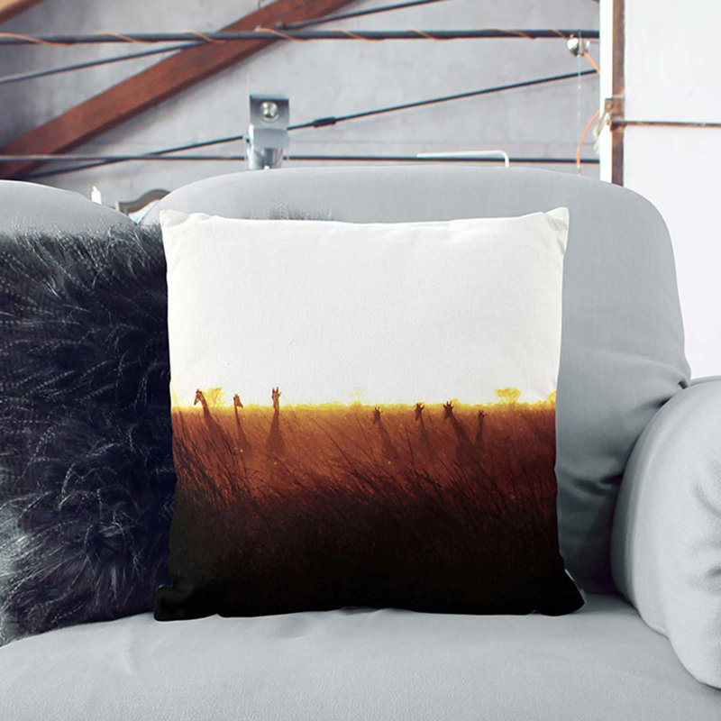 Square Throw Cushion, 55cm H x 55cm W x 20cm D