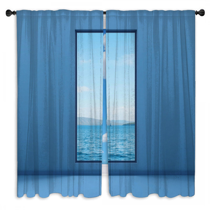 Rideaux obscurcissant et obscurcissant Ocean View - 2 panneaux, 80 po x 82 po - 2 panneaux, Transparent