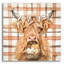 «Fall Highland Cow» par Ashley Bradley, art mural en verre acrylique-742029169