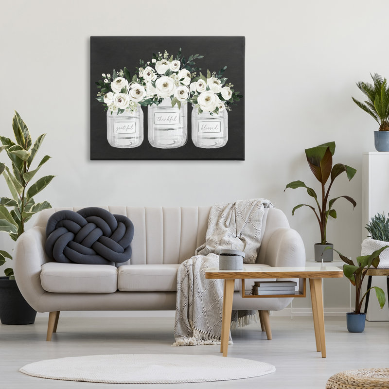 Trio de bocaux Floral Farmhouse, H 30 po x l 40 po