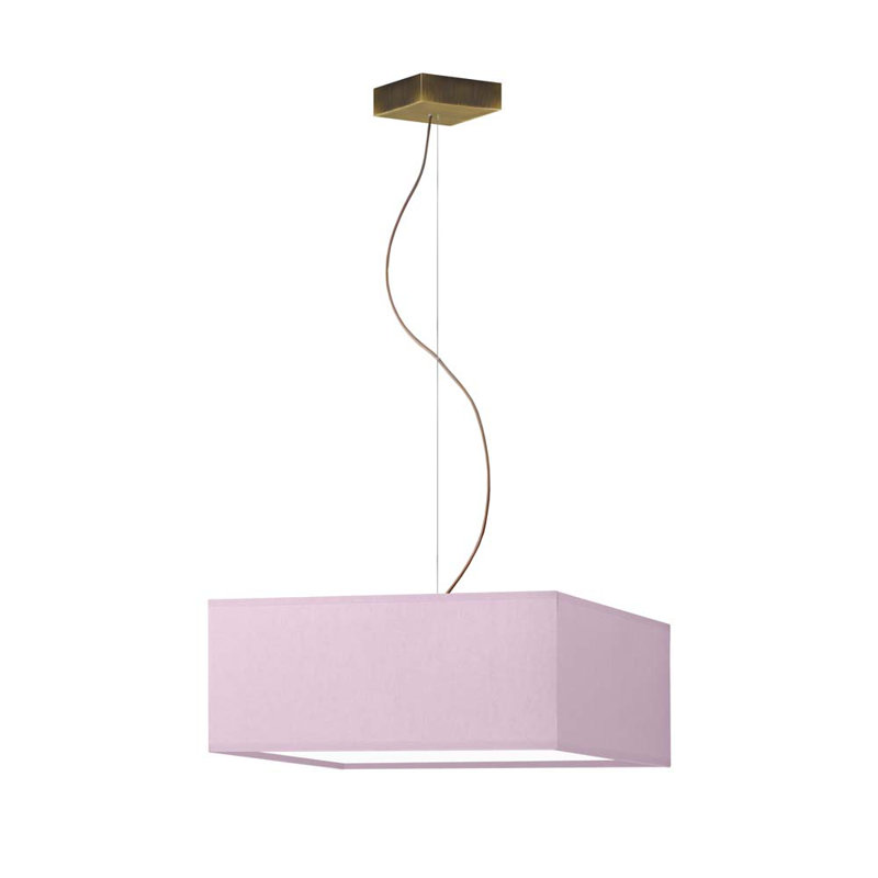 Debarata 1 - Light Square/Rectangle Pendant, Light Purple, Old Gold