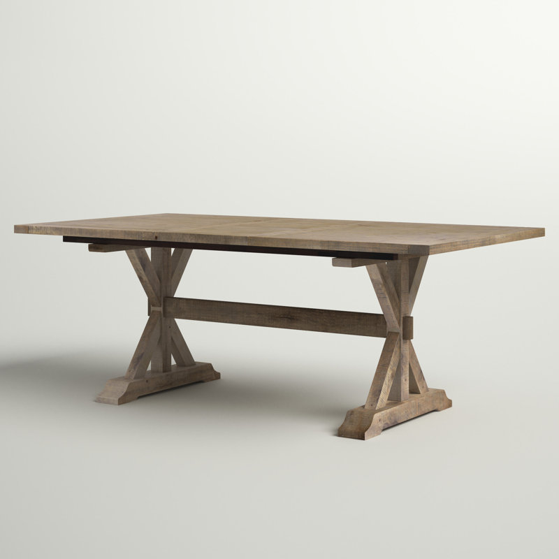 Table de salle à manger extensible en bois massif de pin Averie