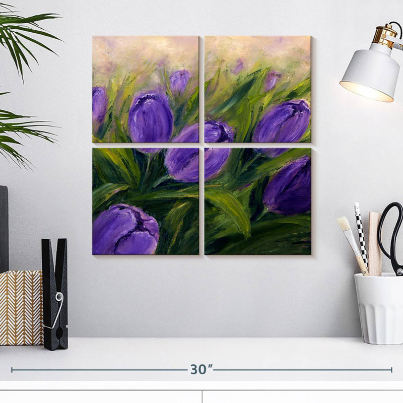 Tulipes Harnek mauve foncé, H 18 po x l 18 po