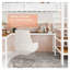 Lit mezzanine simple en métal avec bureau en L, rangement pour escalier et barrières de sécurité - Lit superposé blanc pour enfants et adolescents-760284615