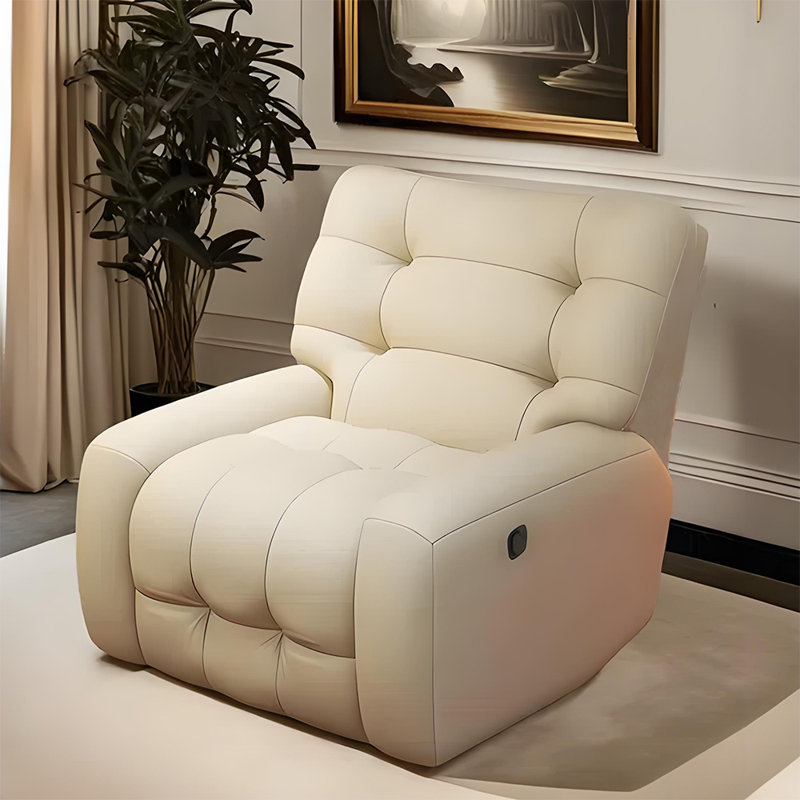 Hyang, Beige Faux Leather