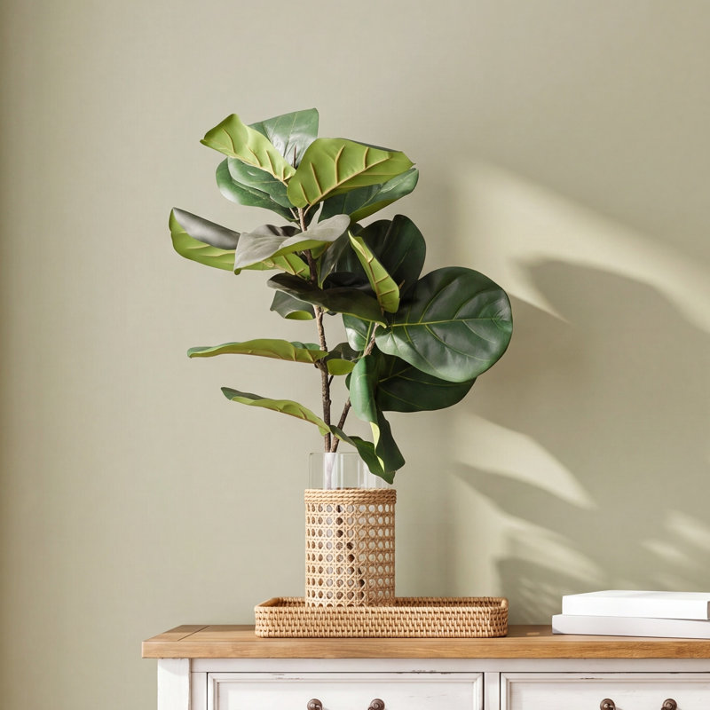 44'' Faux Fiddle Leaf Fig Branch