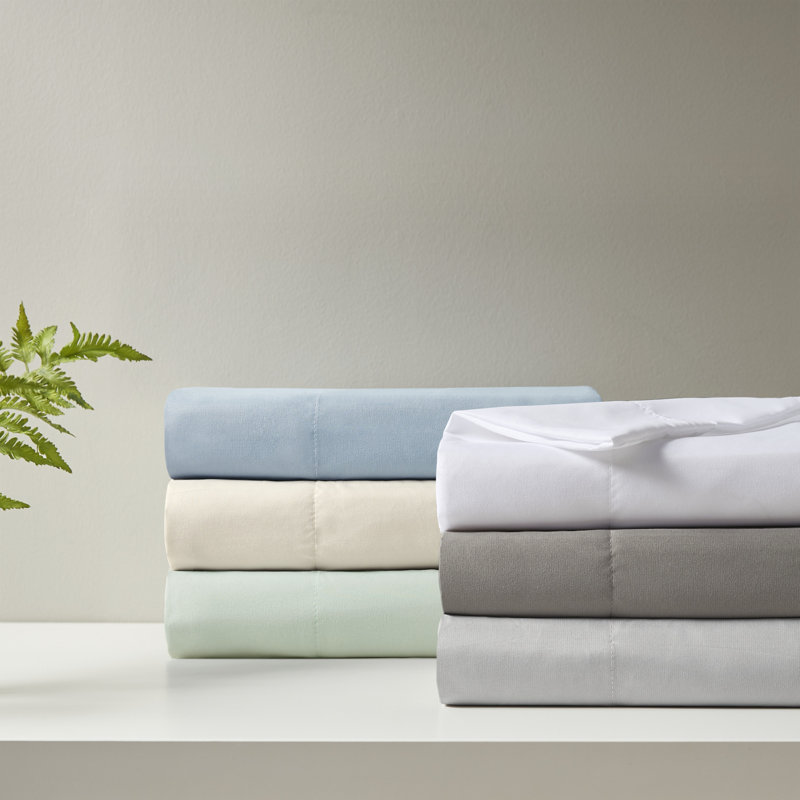 King Size Gray Cooling Microfiber Sheet Set