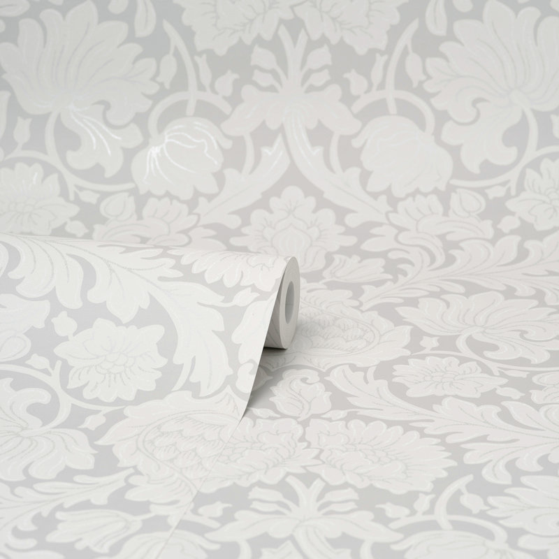 Rouleau de papier peint L 33 pi x l 20,5 po Bamburg, Gris