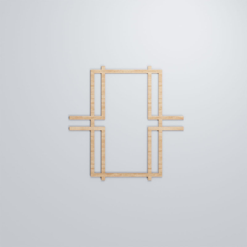 Panneaux muraux en bois Granby, Aulne, H 23 3/8 po x l 23 3/8 po x P 1/4 po