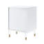Table d'appoint en acrylique 1 tiroir 1 porte Araceli-39912363