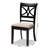 Laurence Brinda Slat Back Side Chair in Espresso-1632880360