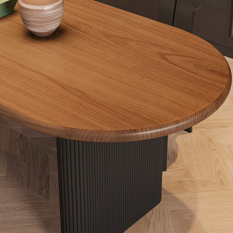 Table de salle à manger ovale, simple mais pratique., 29.52"H x 78.74"L x 35.43"W