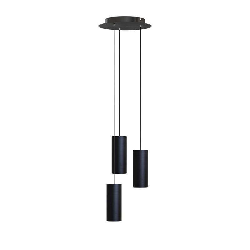 Bludovice 3 - Light Cluster Pendant, Black